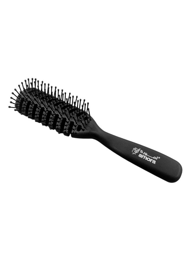 Amora 11 Rows Vented Hair Stylist Brush – Fast Drying, Detangling & Volumizing
